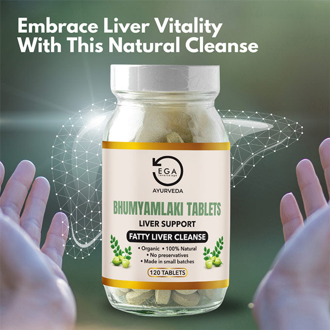 organic bhumyamlaki tablets to boost liver function