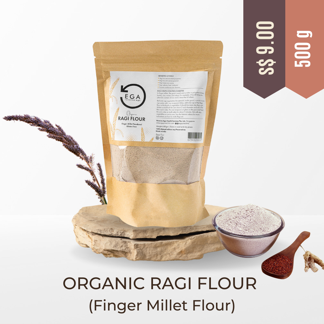 Organic Sprouted Ragi Flour (Finger Millet) 500gm