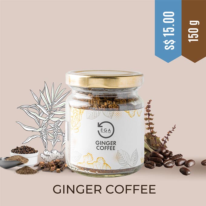 organic ginger coffee big bottle